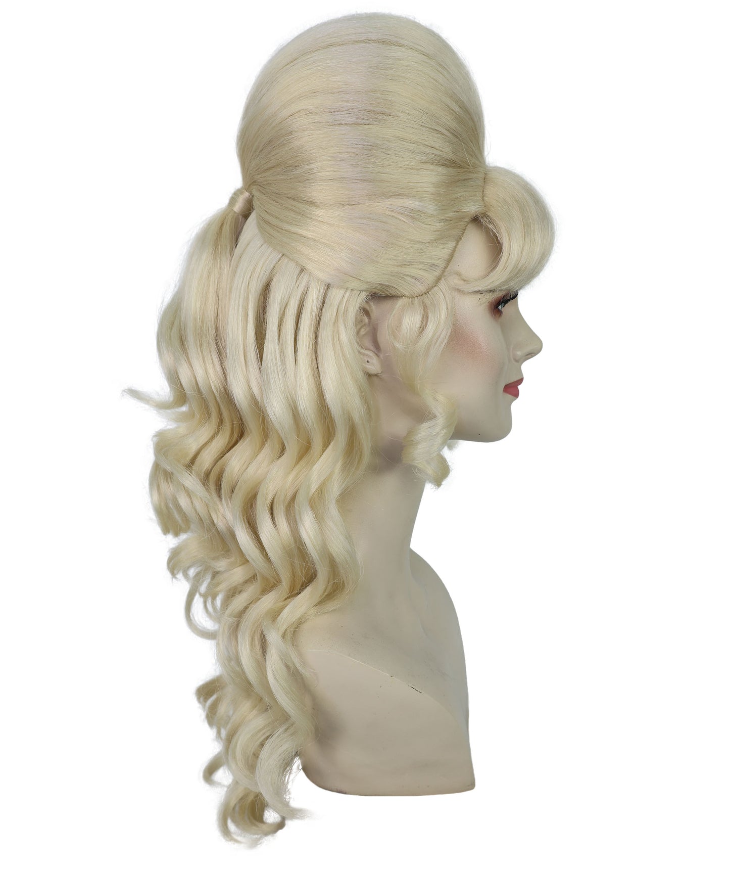 Wigs2you H-6856-BK 大人女性用 60代向け マルチハーフアップウィッグ ポニーテール付き | ハロウィン・コスプレ用ウィッグ | 難燃性合成繊維
