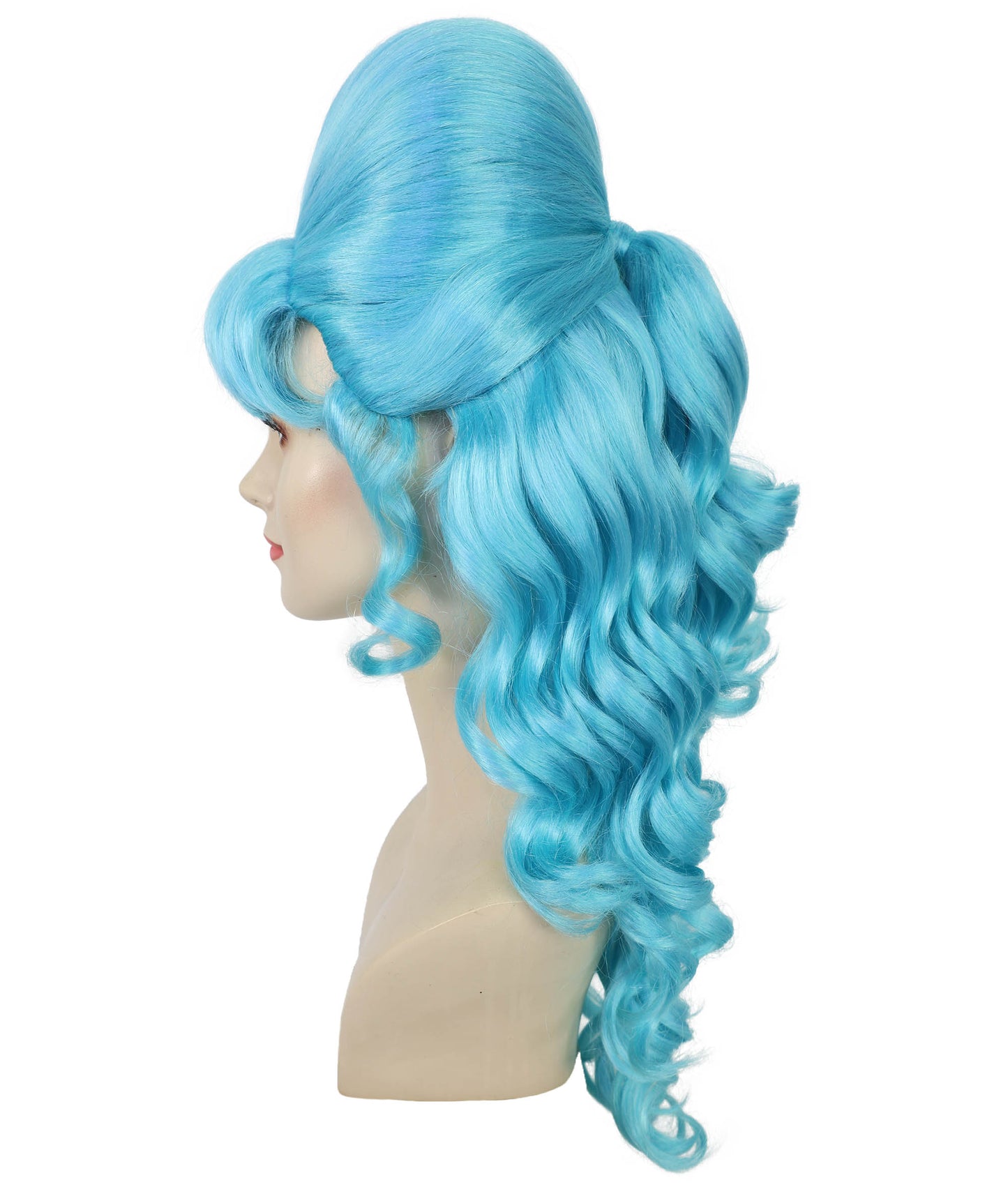 Wigs2you H-6856-BK 大人女性用 60代向け マルチハーフアップウィッグ ポニーテール付き | ハロウィン・コスプレ用ウィッグ | 難燃性合成繊維