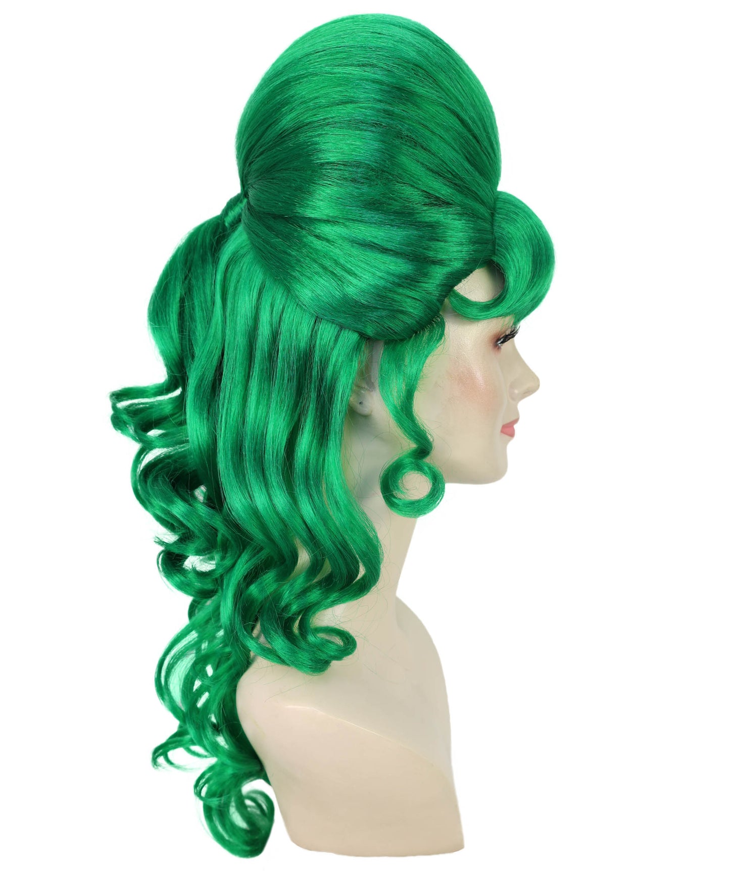 Wigs2you H-6856-BK 大人女性用 60代向け マルチハーフアップウィッグ ポニーテール付き | ハロウィン・コスプレ用ウィッグ | 難燃性合成繊維