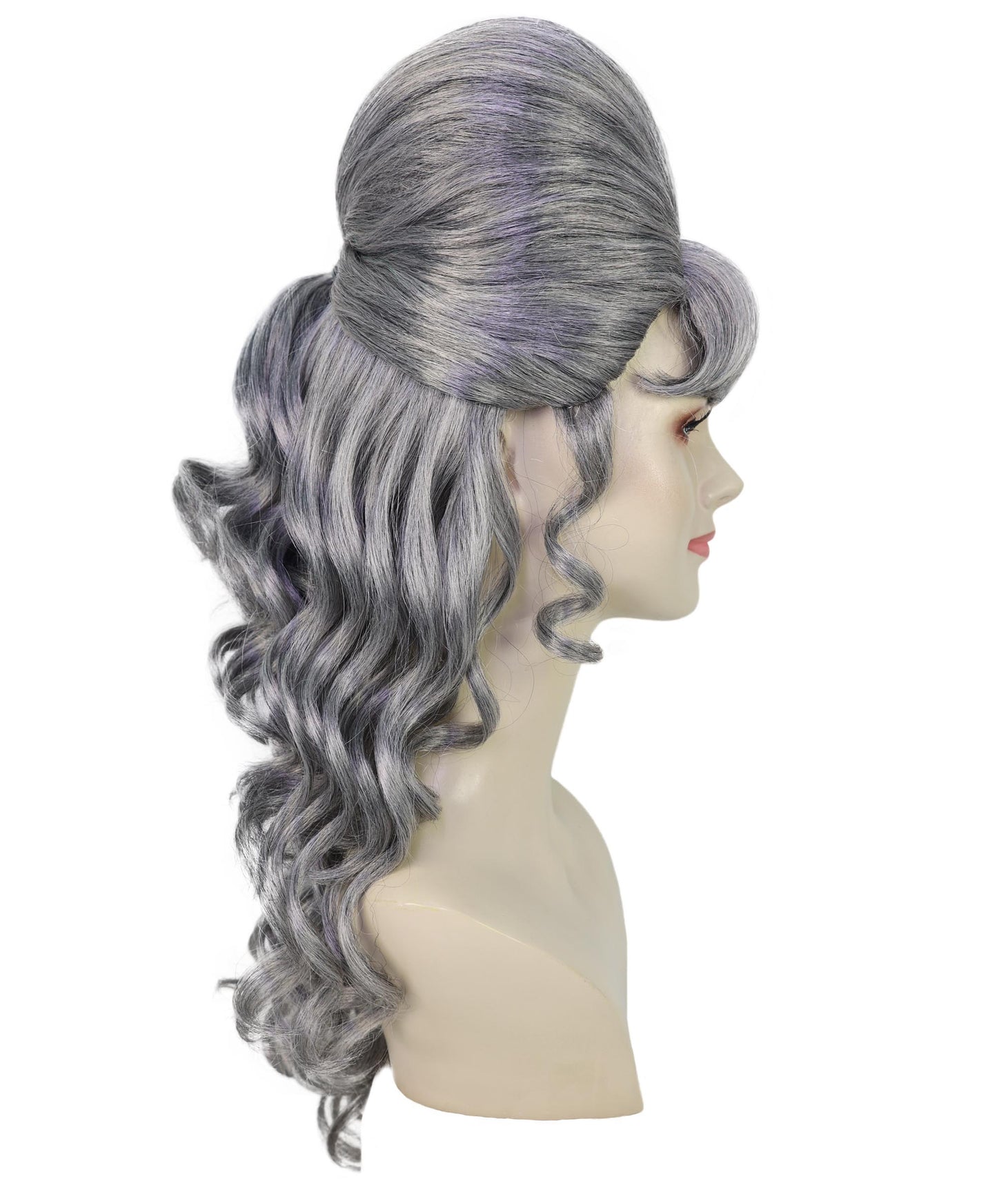 Wigs2you H-6856-BK 大人女性用 60代向け マルチハーフアップウィッグ ポニーテール付き | ハロウィン・コスプレ用ウィッグ | 難燃性合成繊維