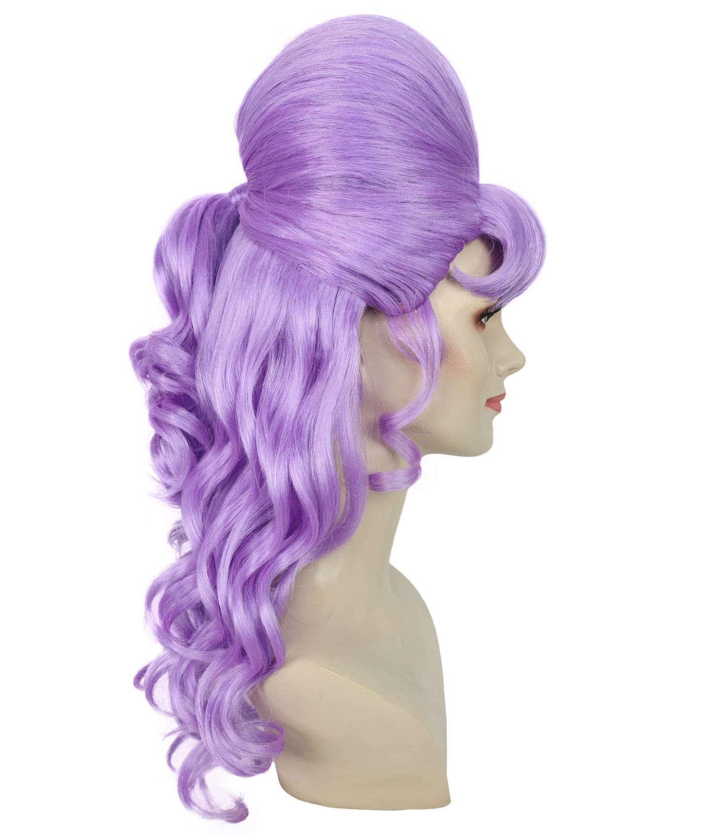 Wigs2you H-6856-BK 大人女性用 60代向け マルチハーフアップウィッグ ポニーテール付き | ハロウィン・コスプレ用ウィッグ | 難燃性合成繊維