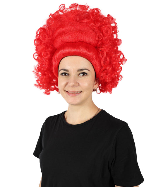 Wigs2you H-6860 大人女性用 大胆なボリュームのある赤いカーリーウィッグ|コスプレウィッグ|難燃性合成繊維