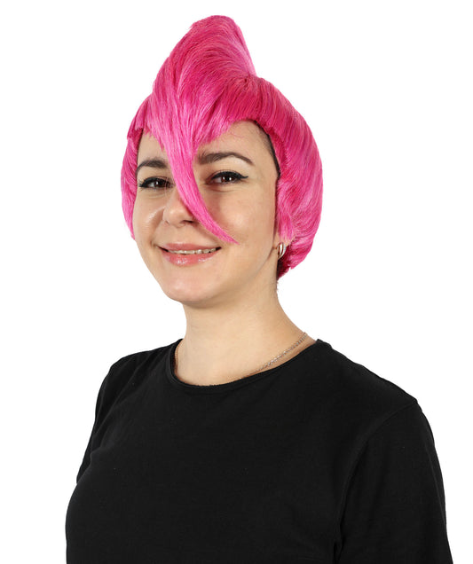 Wigs2you H-6862 大人女性用ストレートピンクモヒカンウィッグ|コスプレウィッグ|難燃性合成繊維