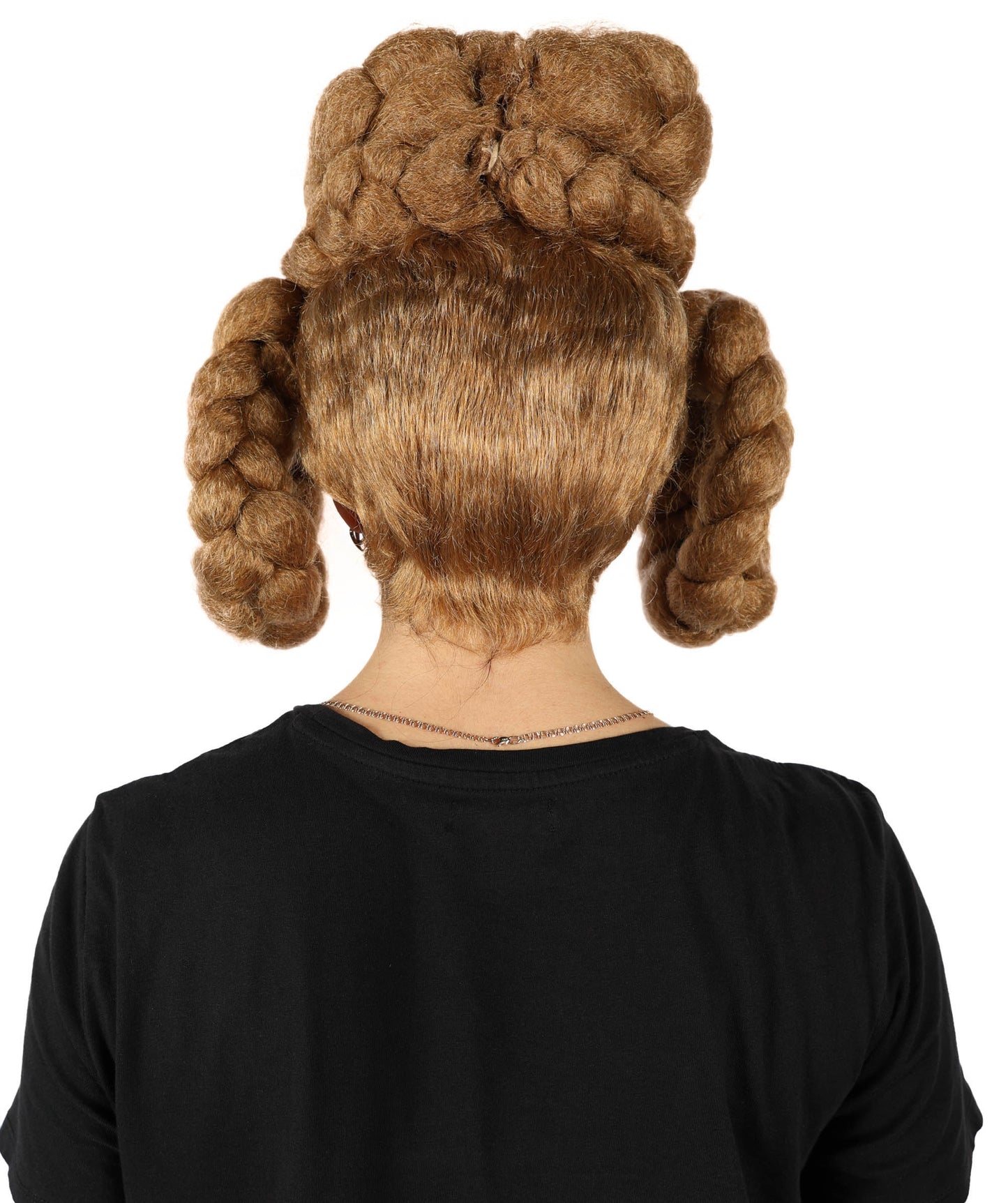 Wigs2you H-6863 大人女性用 リーガルブラウン 編み込みアップウィッグ|コスプレウィッグ|難燃性合成繊維