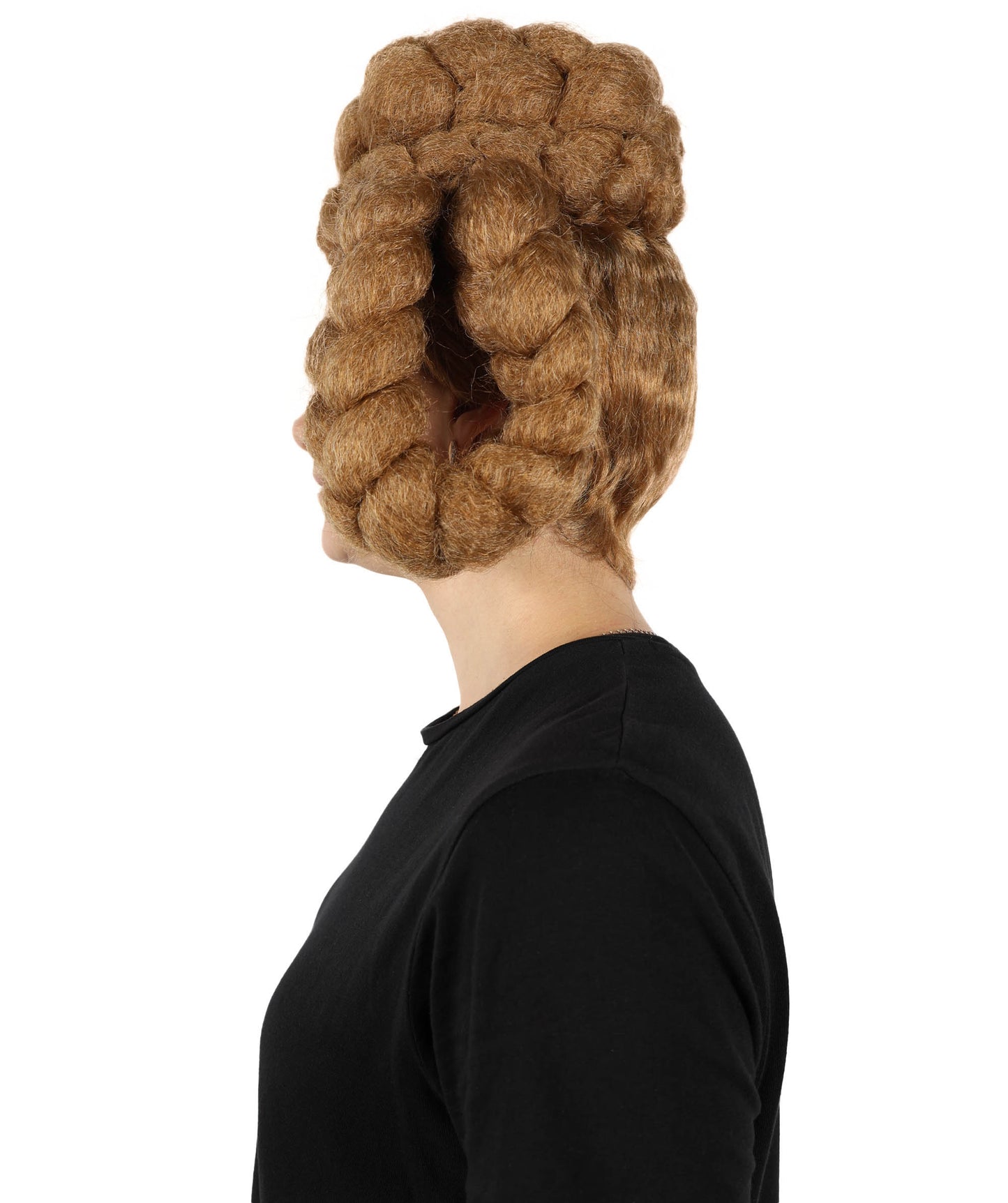 Wigs2you H-6863 大人女性用 リーガルブラウン 編み込みアップウィッグ|コスプレウィッグ|難燃性合成繊維