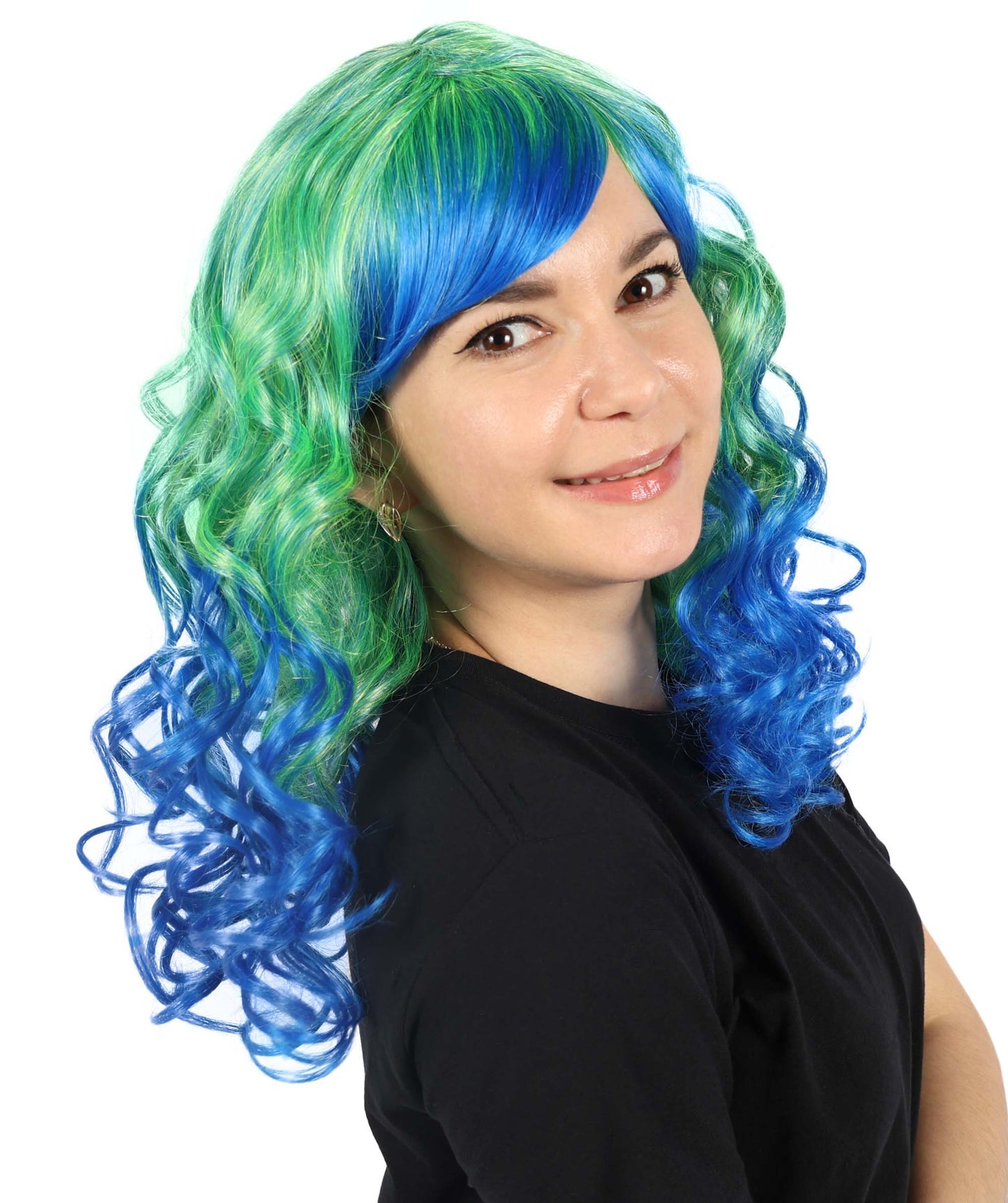 Wigs2you H-6871 大人女性用 ディバタスティック マルチウィッグ – 魅力的なロングカーリーヘアで、大胆なルックスを演出。難燃性合成繊維を使用。