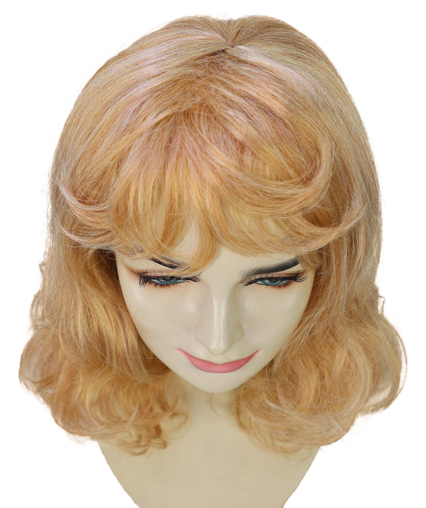 Wigs2you H-6896 大人女性用 カイリーブロンド ミディアム丈 ウェーブウィッグ ハロウィン・コスプレウィッグ 難燃性合成繊維