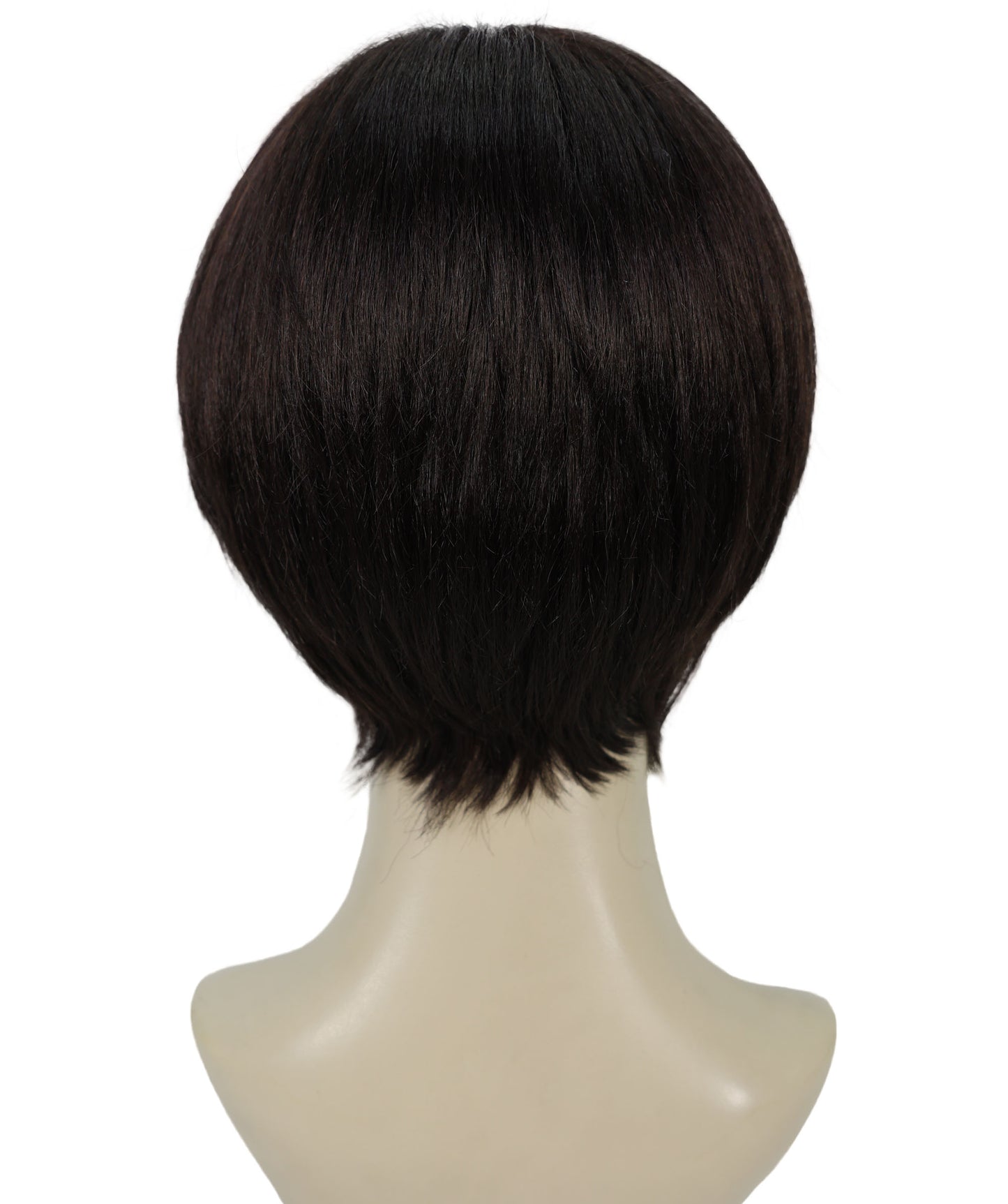 Wigs2you H-6899 大人女性用 ブラック 11インチ ショート レイヤードウィッグ|医療用フルウィッグ|難燃性合成繊維