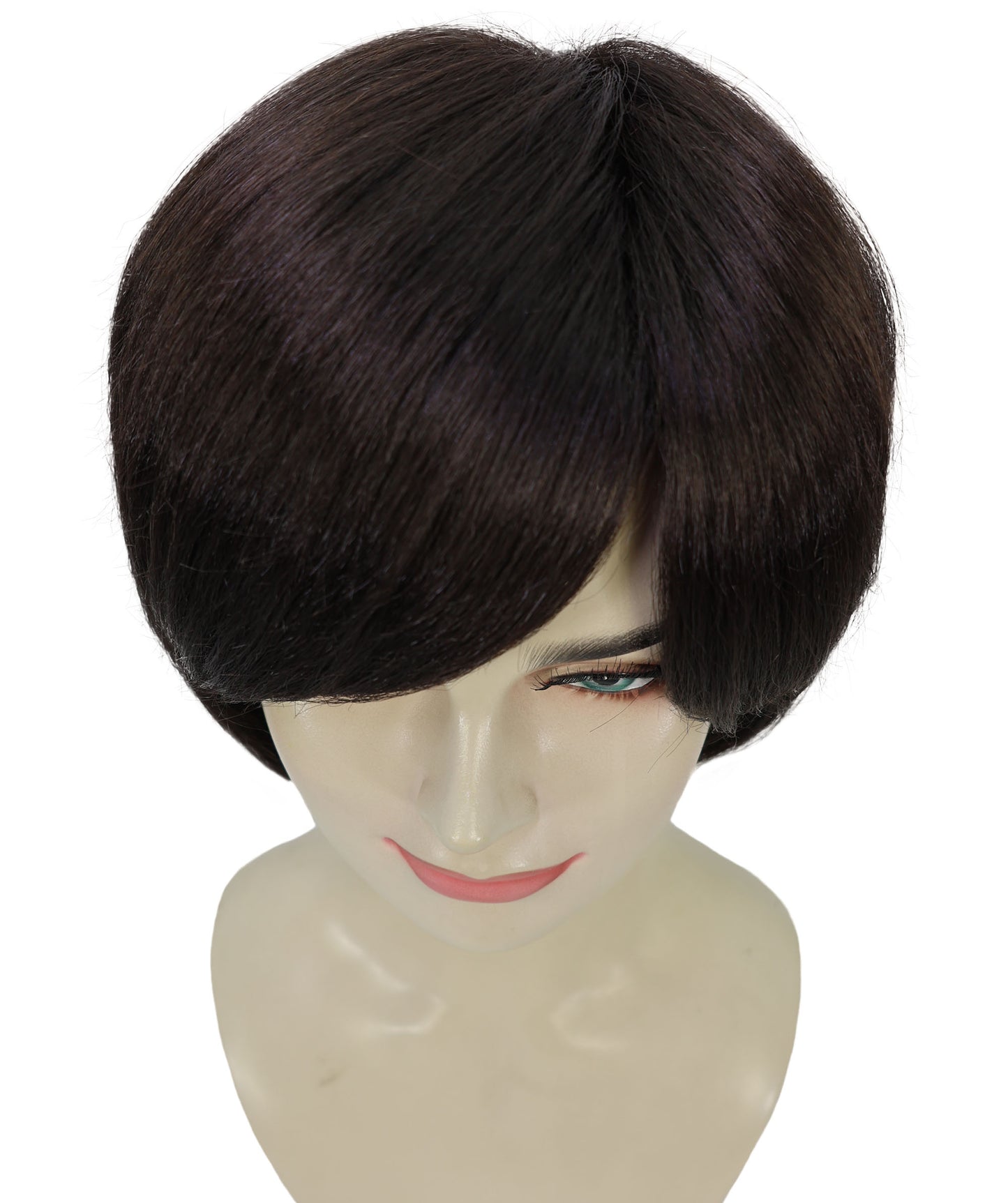 Wigs2you H-6899 大人女性用 ブラック 11インチ ショート レイヤードウィッグ|医療用フルウィッグ|難燃性合成繊維