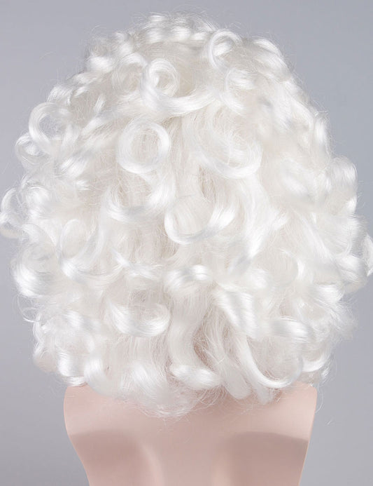 プロフェッショナルメンズサンタウィッグとフルヒゲセット サンタクロース | サンタクロース クリスマスウィッグ マシンメイド プレミアムな通気性 Santa-014