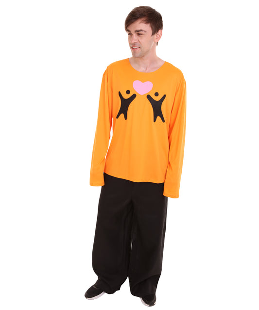 大人向け男性用 JCO-171_1 バレンタインデー フォーリンラブ ロングスリーブ オレンジ コスプレ コスチューム