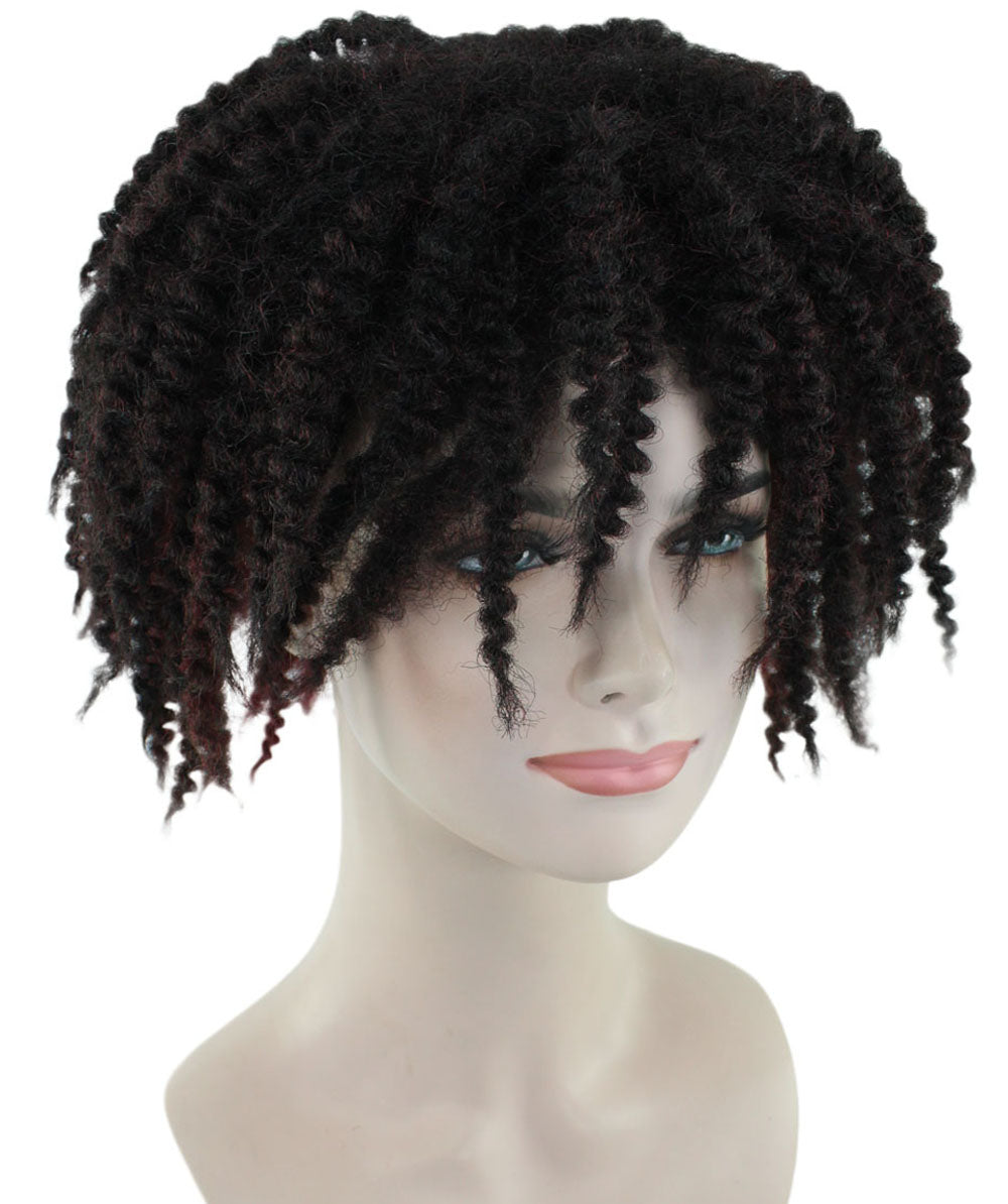 Wigs2youハロウィンパーティープレミアムレディースH-1953 着けやすい 非常に快適 ショートブラックドレッドロックウィッグ