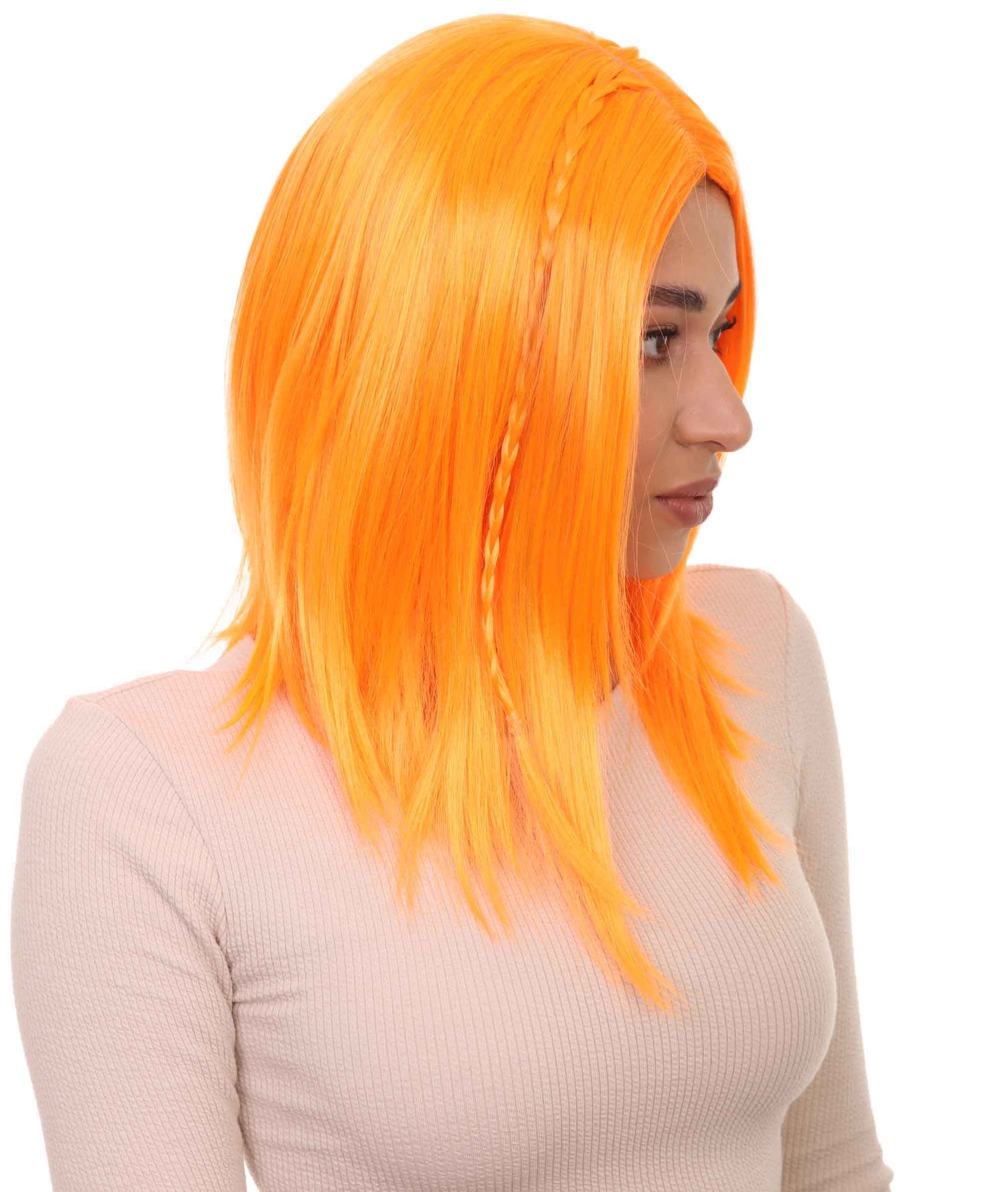 Wigs2you ハロウィンパーティープレミアム H-892 スワンプクイーンウィッグ パンプキンオレンジ色