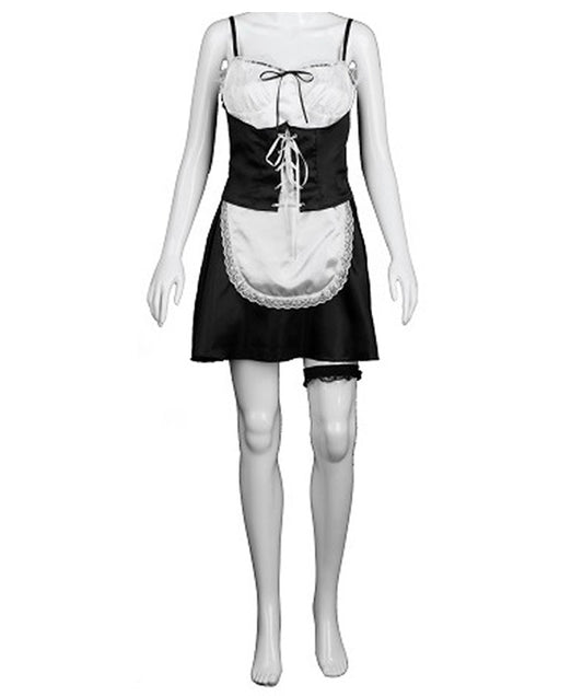 大人の女性用 JCO-004 フレンチメイドコスチューム ブラックのコスプレ衣装