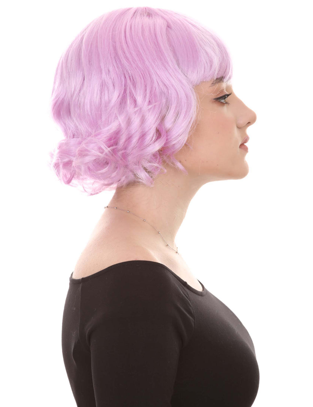 Wigs2you ハロウィン パーティー プレミアム レディース H-1356 着けやすい 快適なフィット感 カーニバル Lt パープル ウェーブのかつら