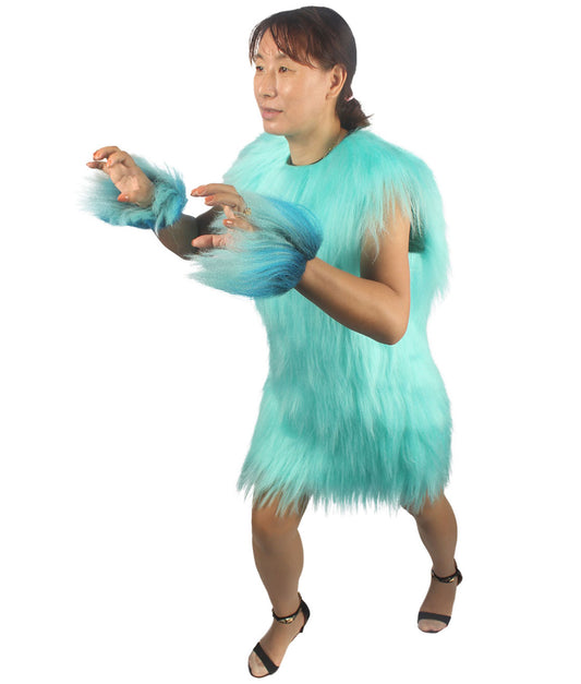 女性 JCP-213_6 の毛むくじゃらの戦士エイプ軍事リーダー抵抗戦闘機ブルーコスプレコスチューム