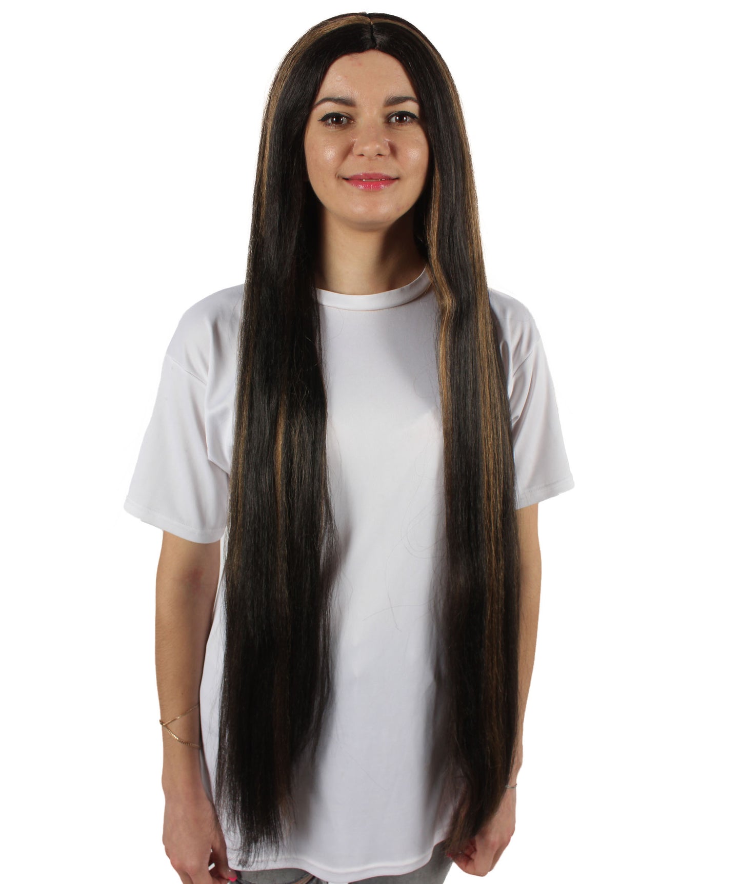 女性 36インチ 超長いウィッグ オーバーンブロンド H-5379_23 バングなし コスプレ衣装の髪ウィッグ