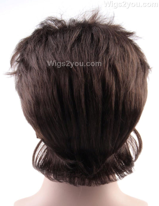 スクービー・ドゥー漫画シャギーキャラクターかつら|茶色のコスプレ・ハロウィンかつら|割増空気を通すキャップレスH-461