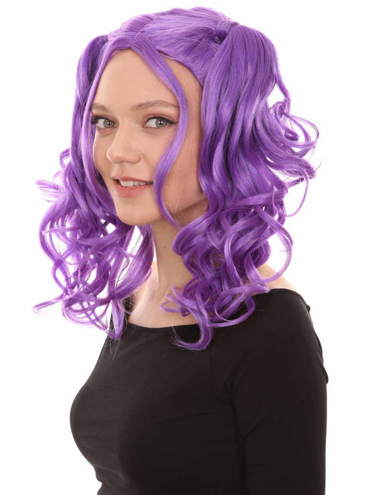 Wigs2you ハロウィンパーティー プレミアム レディース H-747 ドリー ピグテール ウィッグ ライラック色