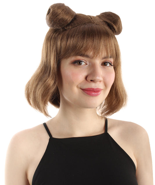 女性用ショートダブルバンスペースギャラクシーウィッグ ライトブラウン H-5376_13 女子会とグループコスチューム用ヘア