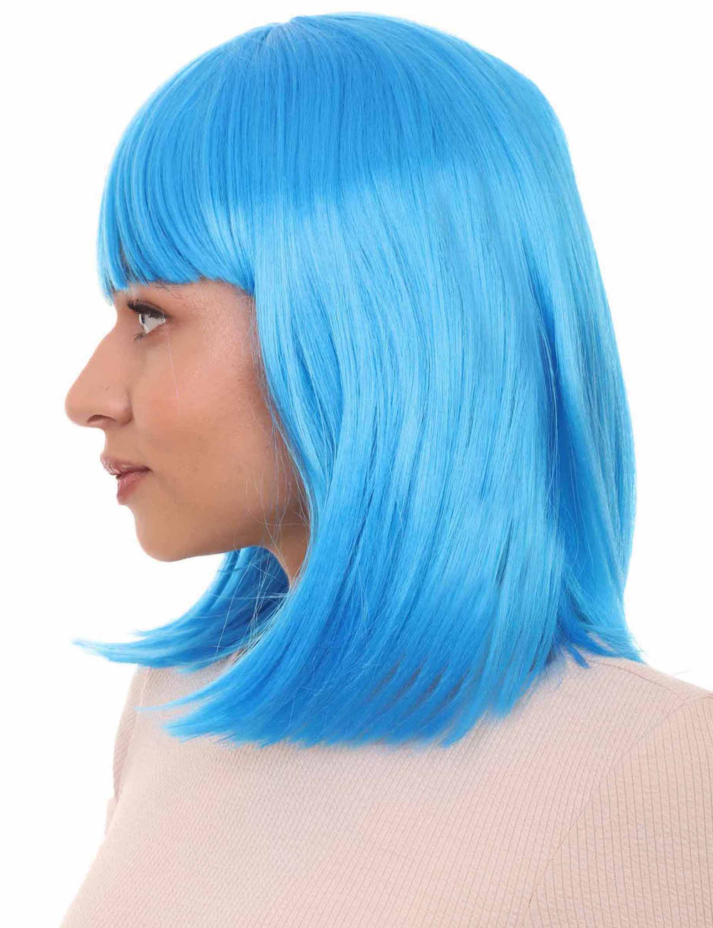 Wigs2you ハロウィンパーティープレミアム レディース H-658 ブライトブルーボブウィッグ