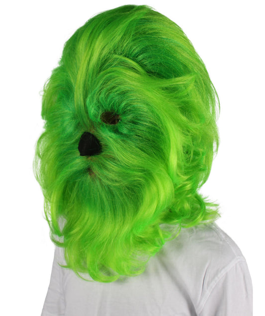 大人 男女兼用 毛深い戦士 エイプ軍の指導者 抵抗戦士 グリーン コスプレウィッグ H-5144 ハロウィンに最適 通気性のある合成繊維