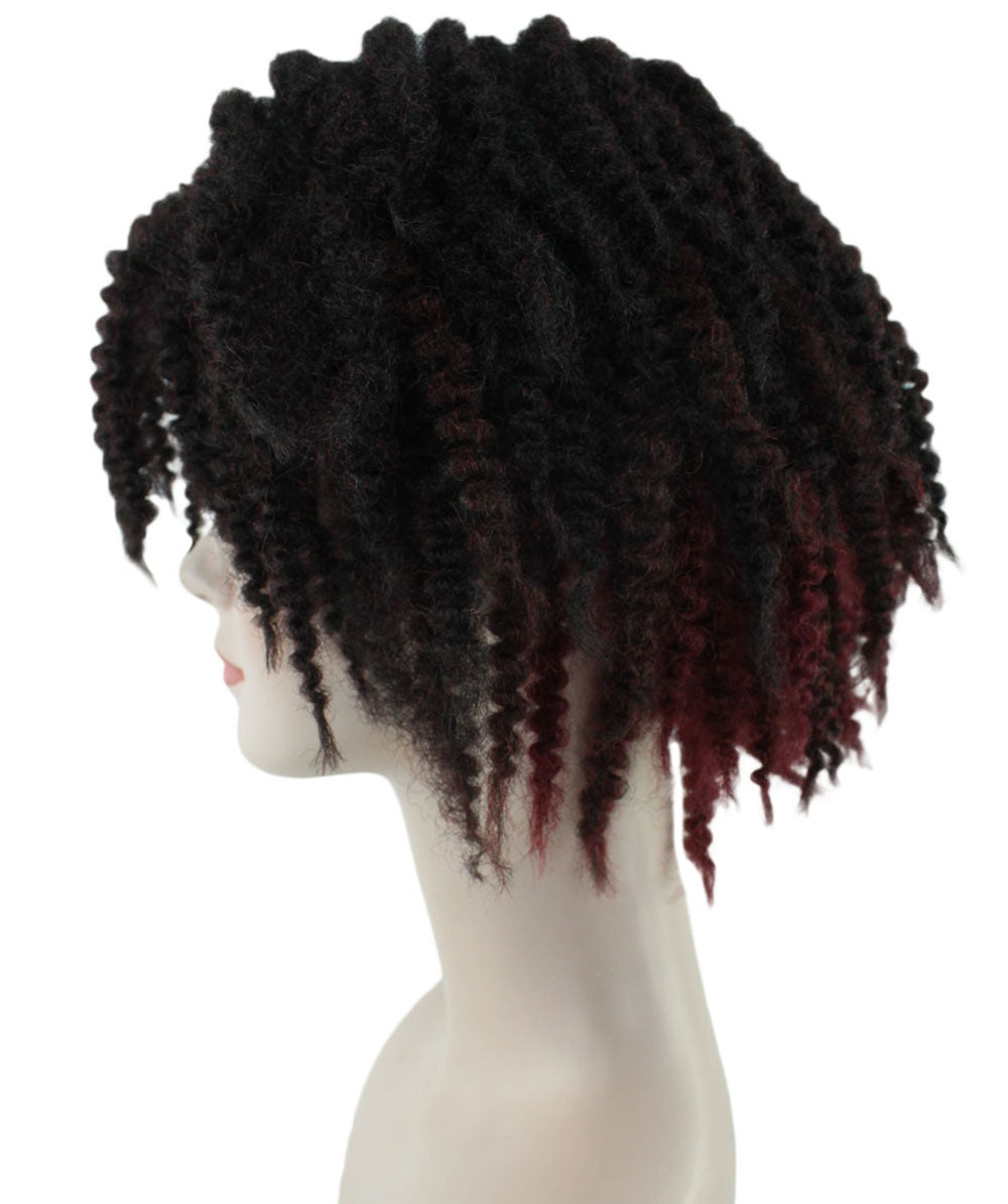 Wigs2youハロウィンパーティープレミアムレディースH-1953 着けやすい 非常に快適 ショートブラックドレッドロックウィッグ