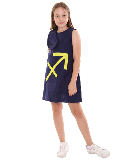 ティーンズ ガール 12 JCO-252(Kids) 人馬座の星座 パーティー トロール ドレス コスチューム ブルー ハロウィン