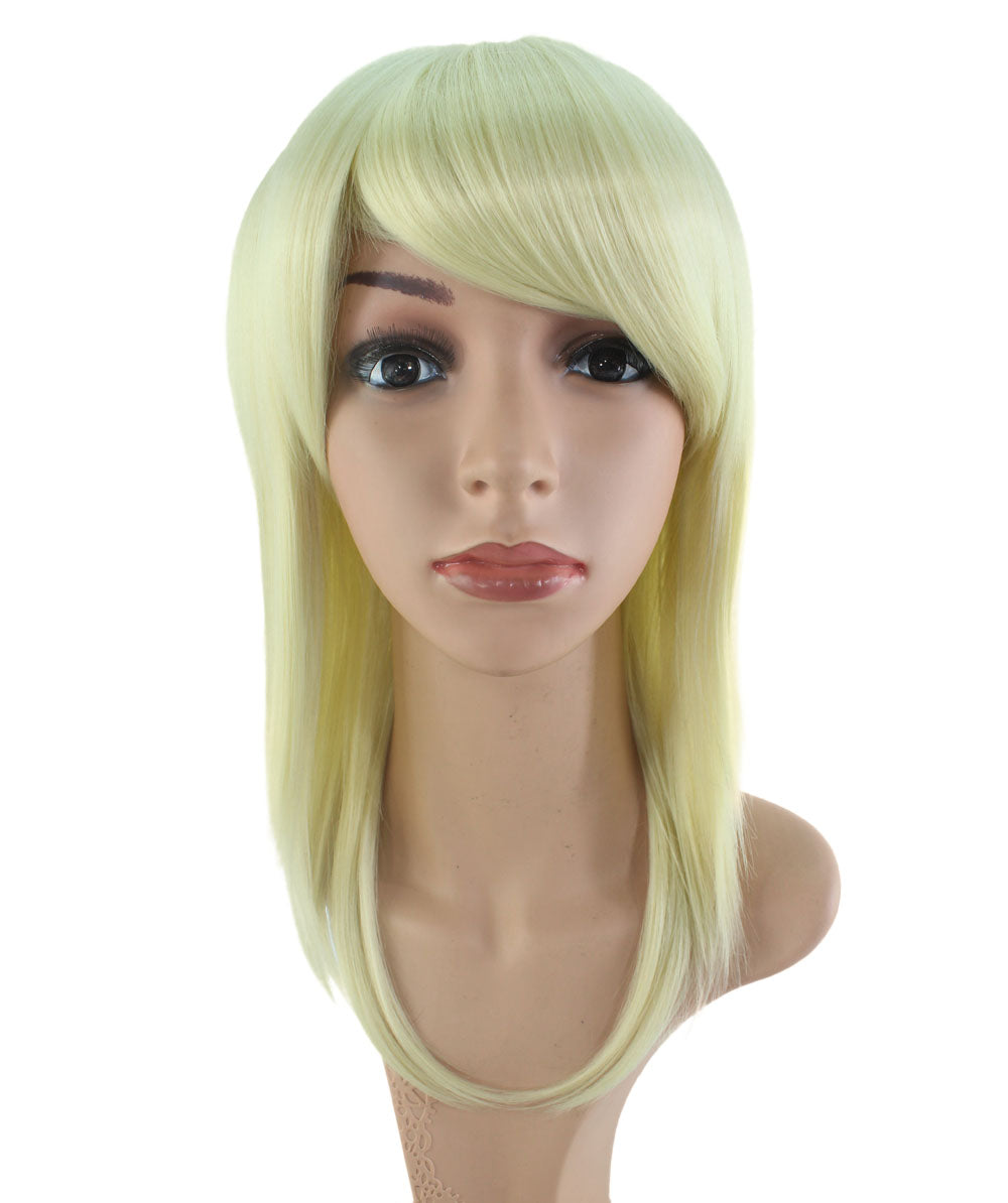 レディースファッション C-007 ミディアム C-グレー コスプレ ヒートスタイルウィッグ