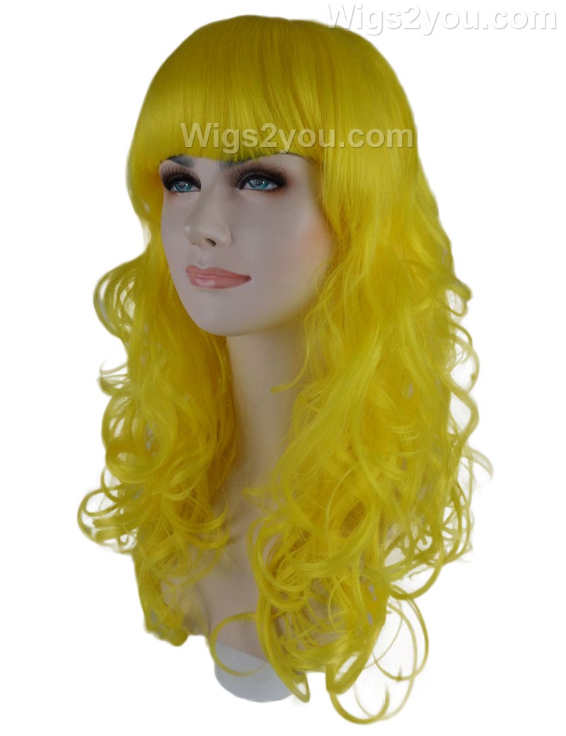Wigs2you ハロウィン パーティー プレミアム H-815 バットマン 女性ジョーカー ウィッグ イエロー色