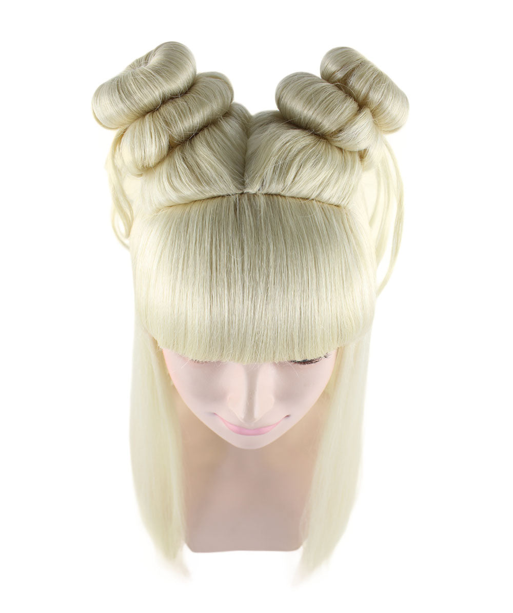 Wigs2you ハロウィン パーティー プレミアム レディース H-1215 快適なフィット感のブロンド アジアン プリンセス ウィッグ