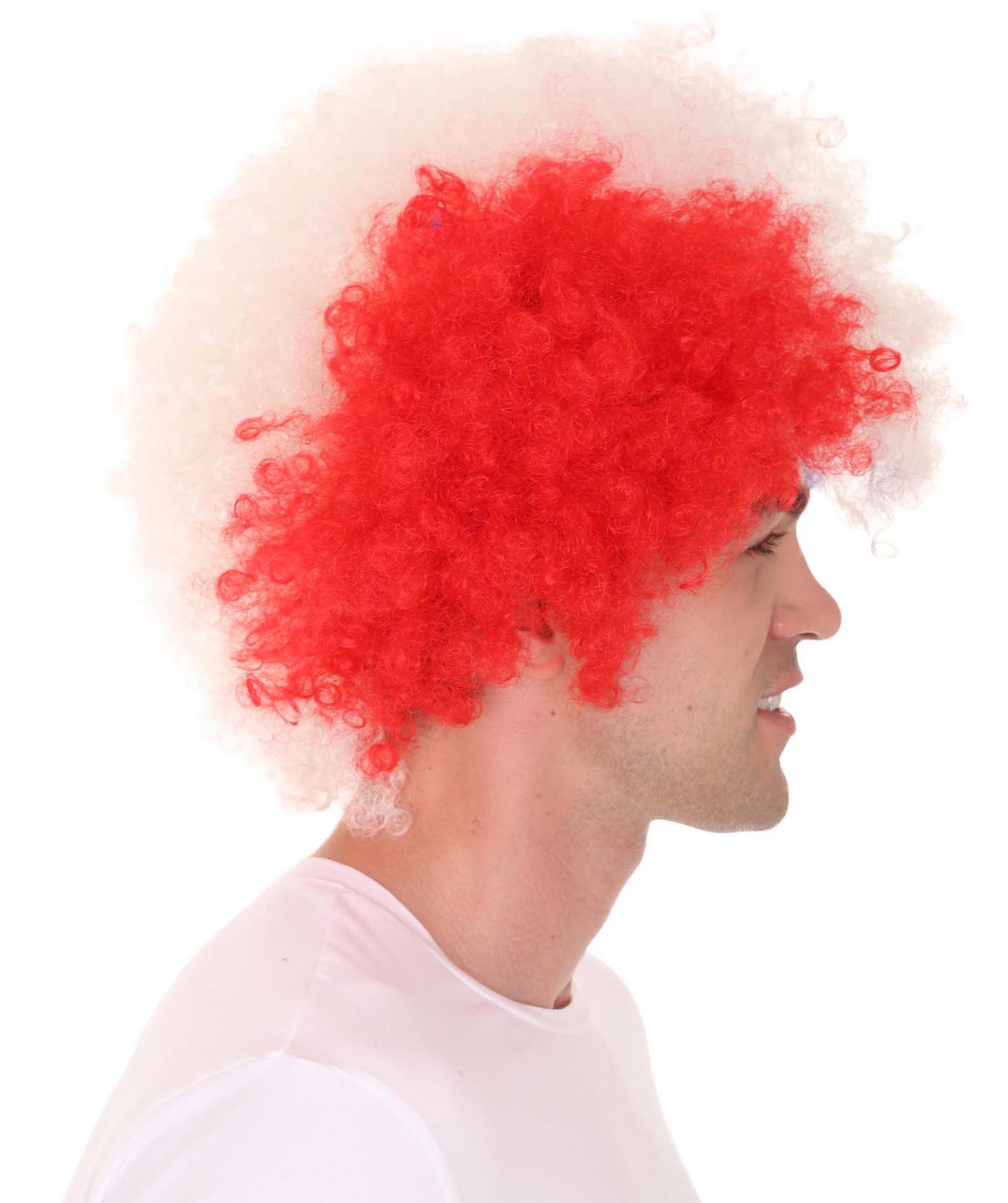 Wigs2you ハロウィンパーティープレミアム メンズ H-650 スーパーアフロウィッグ ミックスマルチカラー