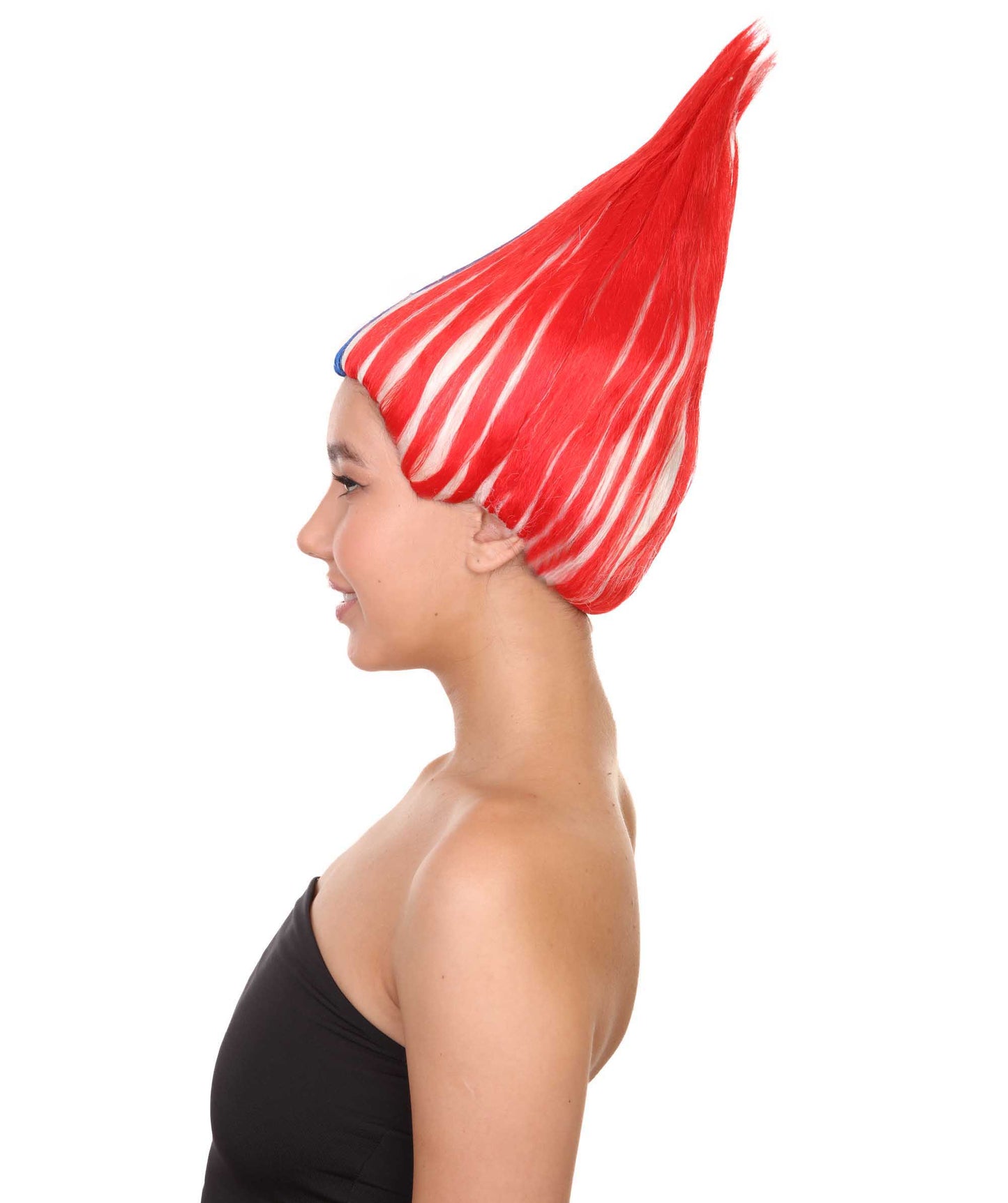 Wigs2you ハロウィンパーティープレミアム H-1796 着け心地が良い とても快適 女性用コスプレウィッグ アメリカ国旗 トロールズスタイル