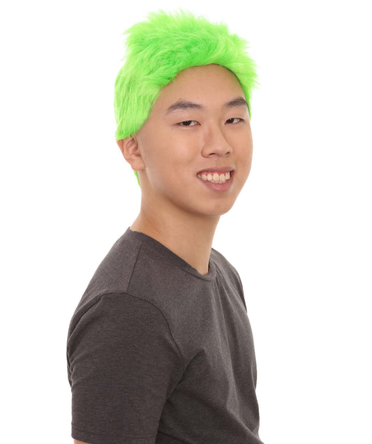 男性 ファンシーライム ウィッグ H-2290 コレクション プレミアム 通気性のあるキャプレスキャップ