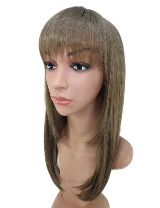 楽チンストレート!さらさらロングスタイルです 。耐熱なのでアレンジコテ・アイロンOK!ウィッグネット付き。WS-2016