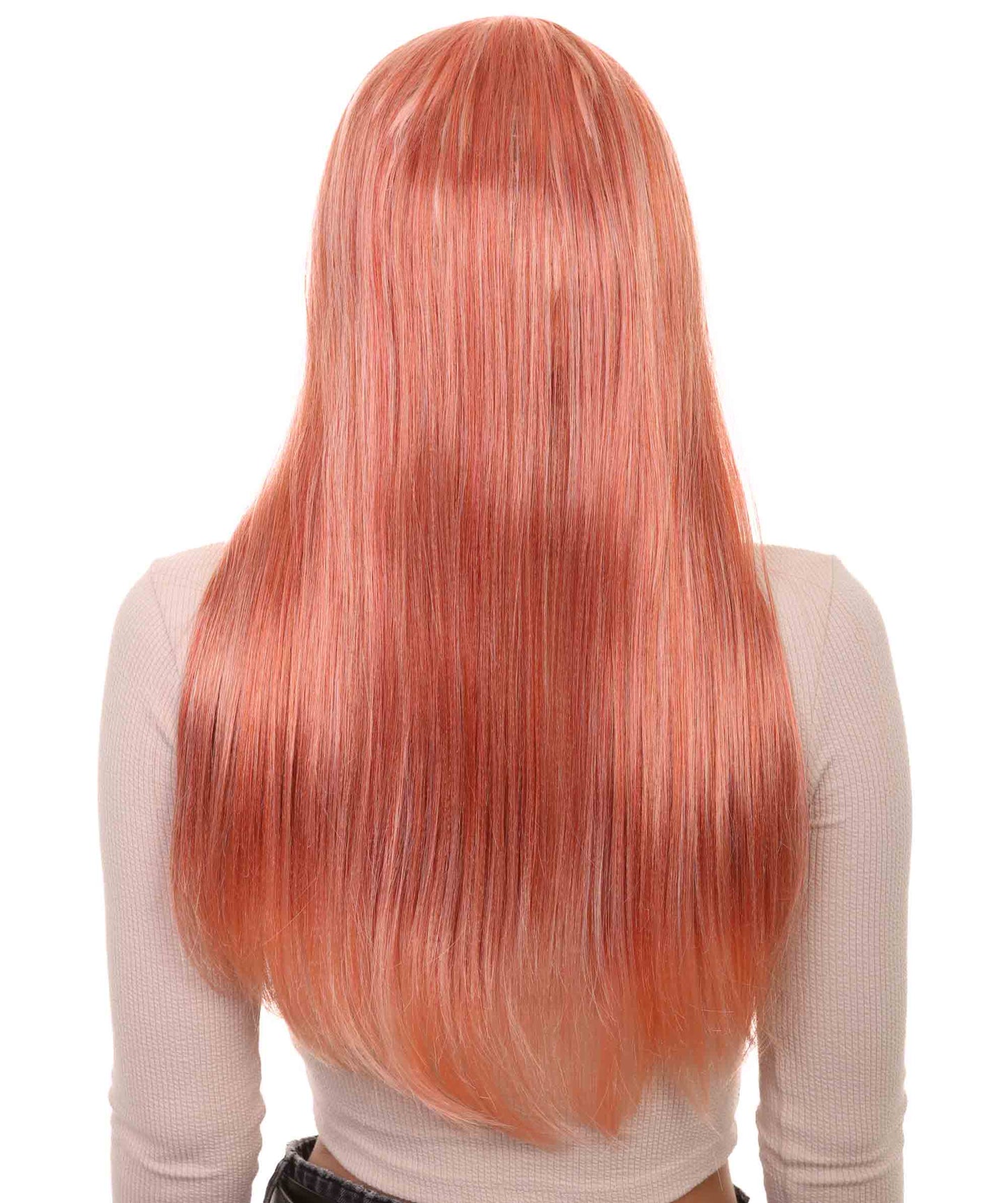 Wigs2you ハロウィンパーティープレミアム H-866 悪の花嫁 II 女性用ウィッグ ピーチ色