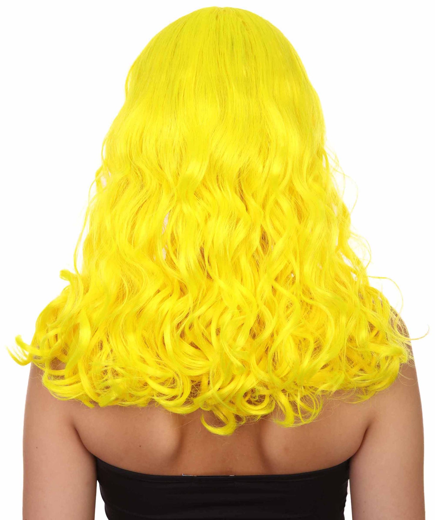 Wigs2you ハロウィンパーティー プレミアム レディース H-1110 とても着け心地の良いアリスウィッグ 鏡の国のアリス ネオンイエローカラー
