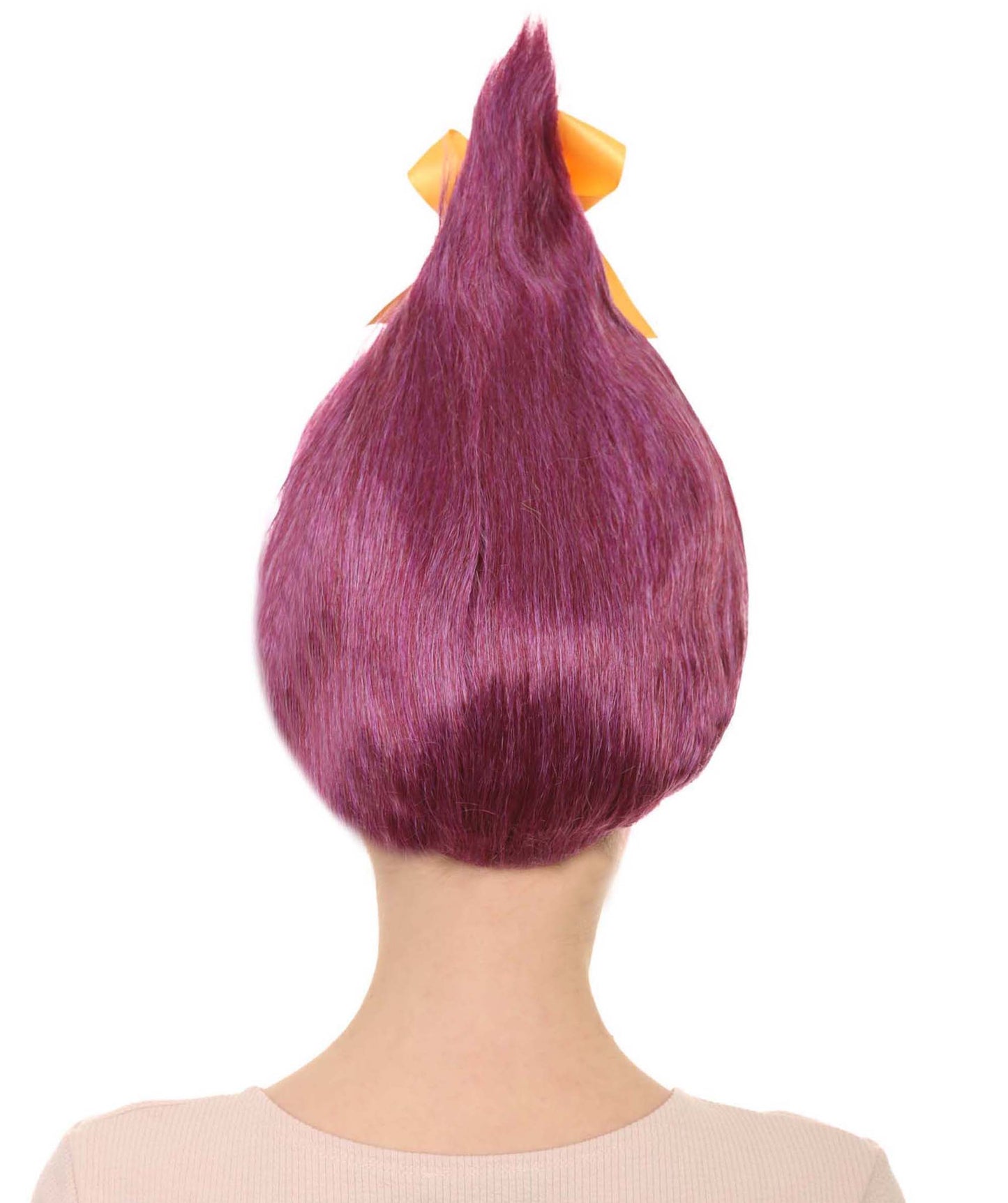 パープルクリスマスツリーレディースウィッグ H-3528 メリークリスマスウィッグ プレミアム通気性のあるキャップレスキャップ