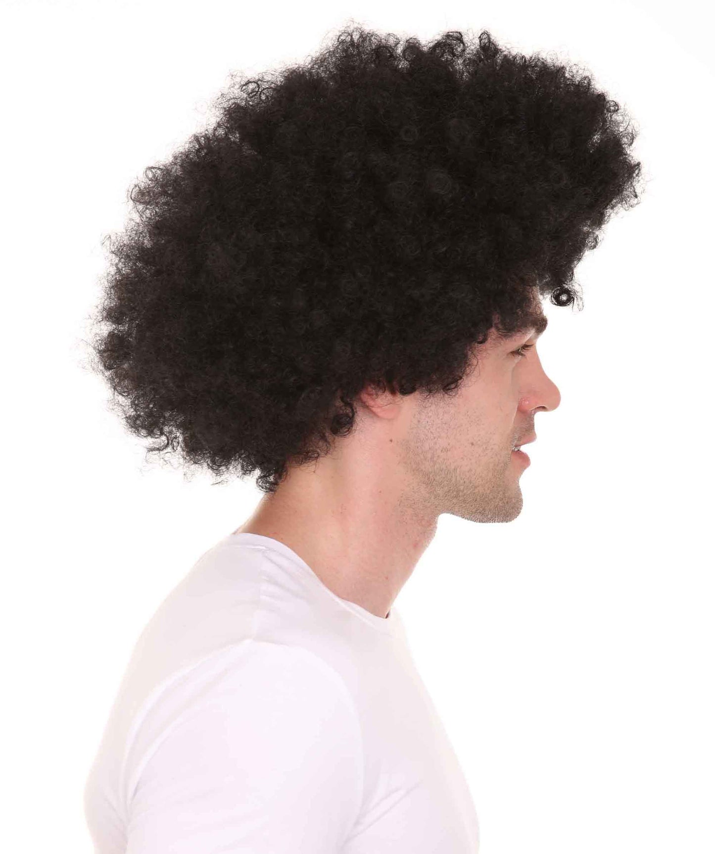 Wigs2you ハロウィンパーティープレミアム メンズ H-601 スーパーアフロウィッグ ブラック