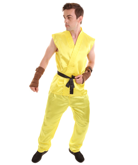 大人用メンズ JCO-268_18 ケン カラテ ストリートファイター イエローコスプレ衣装