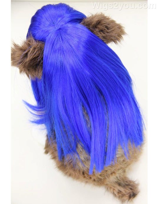 ペットウィッグ P-035 ブリリアントブルー 表現豊かなペットウィッグ、ペットの物語を伝えるため