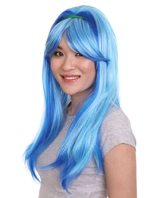 レディースモンスターウィッグ H-2741 ストレートコスプレウィッグ モンスターハイ グーリア・イェルプス ファンシーキャラクターハロウィンパーティープレミアムウィッグ