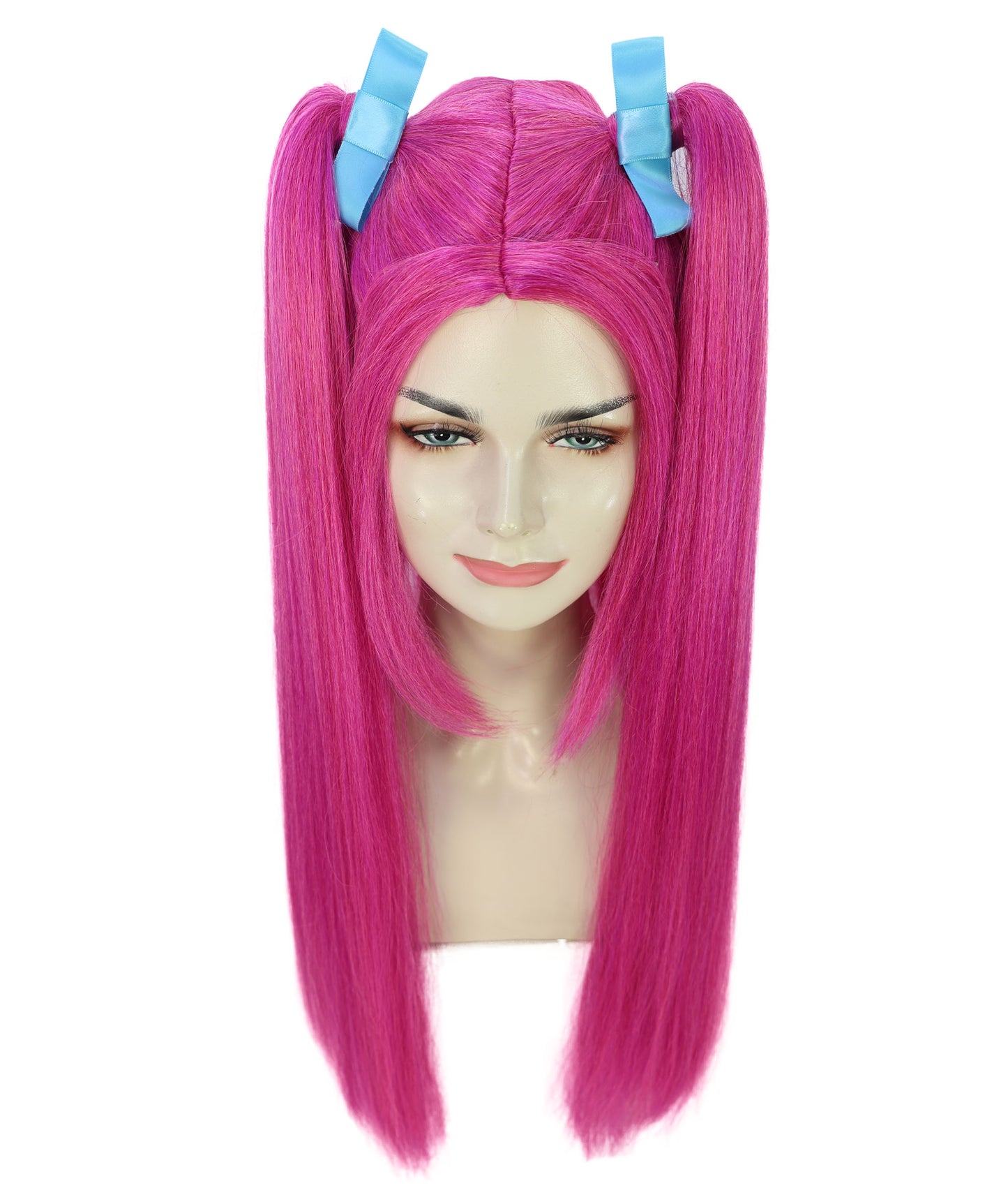 Wigs2you H-6942-PK 大人用 レディース K-pop デーモンハンター ウィッグ ロング ストレート マルチカラー ウィッグ | ハロウィンウィッグ | 未来的なポップスター戦士風