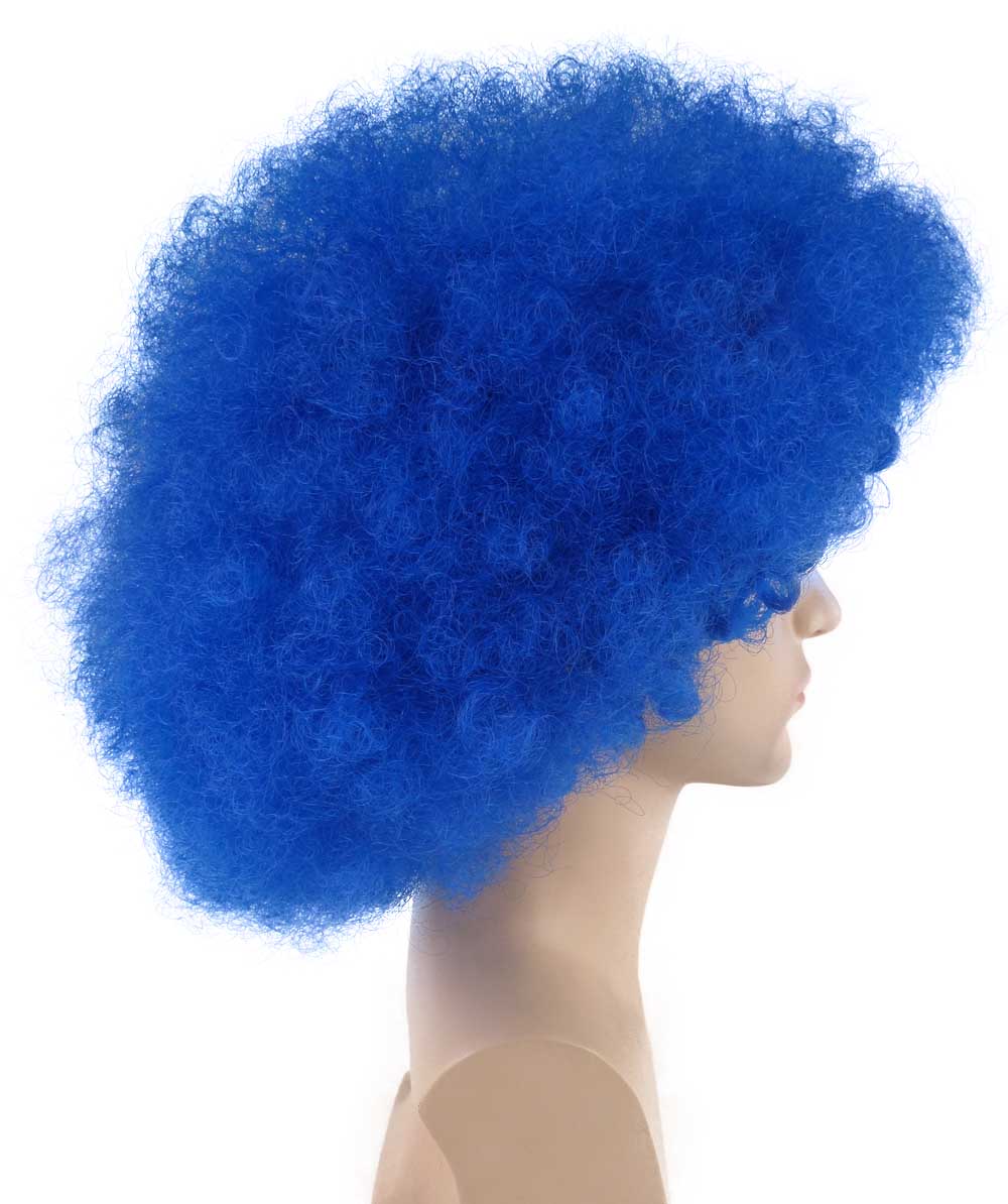 Wigs2you ハロウィンパーティープレミアム メンズ H-651 スーパーアフロウィッグ ブルー色