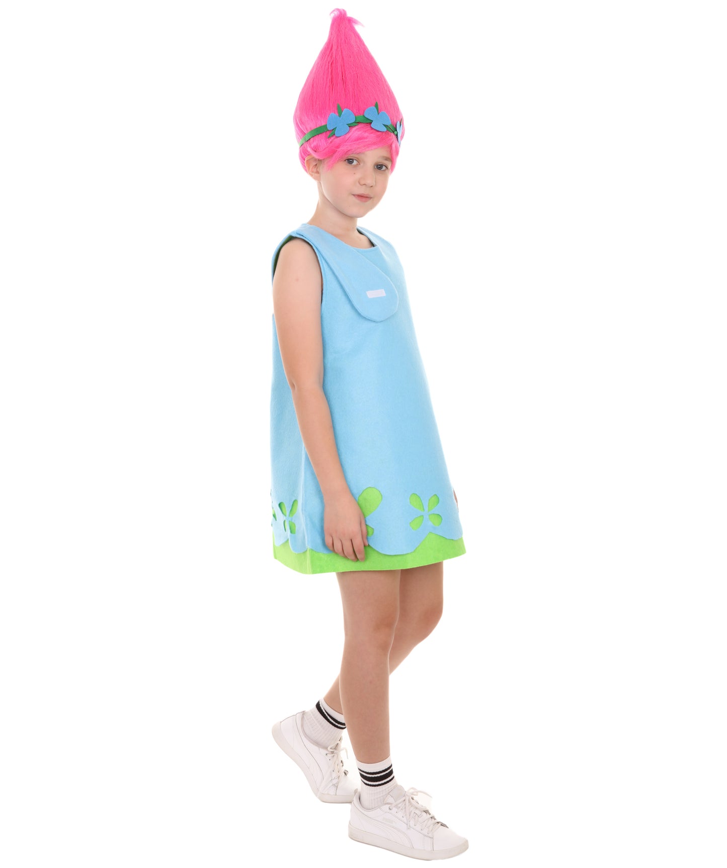 チャイルドのトロール JCP-011(Kids) ドレス コスチューム ブルー コスプレ コスチューム