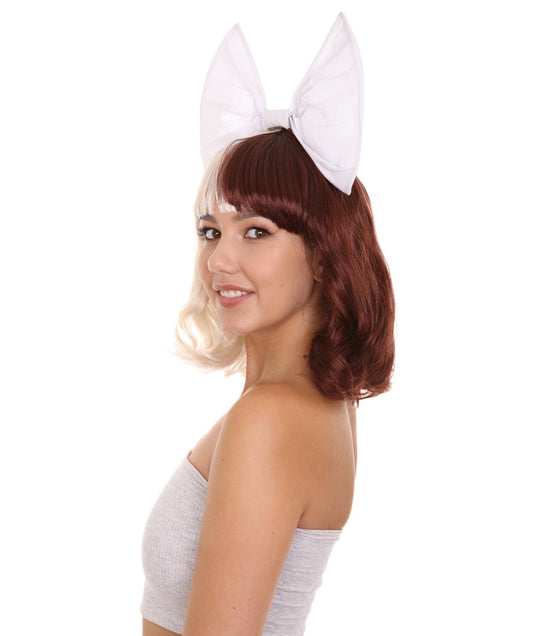 Wigs2you ハロウィンパーティープレミアムレディース H-1825 華やかに見える独占コスプレウィッグ メラニー白リボンスタイル