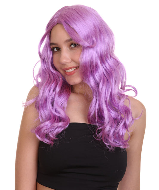 Wigs2you ハロウィンパーティー プレミアム レディース H-1091 アリスウィッグ 鏡の国のアリス Lt パープル色