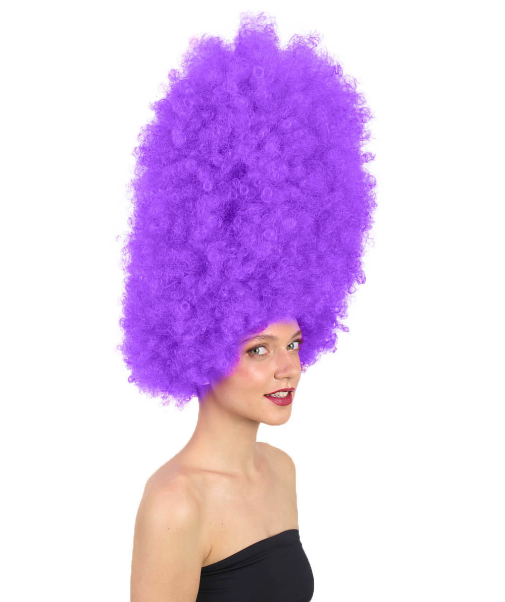 Wigs2you ハロウィンパーティ プレミアムレディース H-2010 着用しやすい 超巨大 ネオンパープル アフロウィッグ スタイルを大きくする