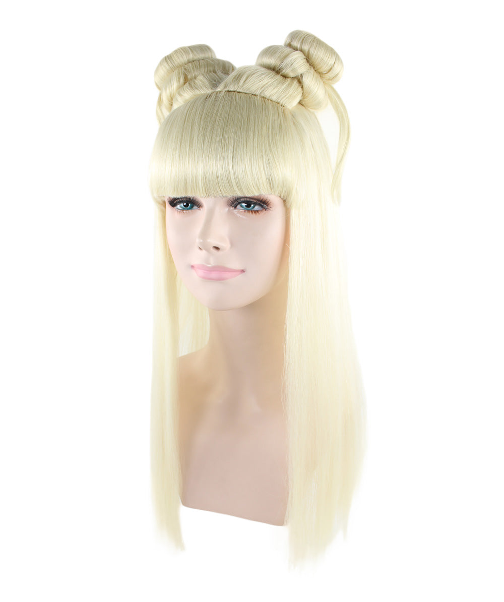 Wigs2you ハロウィン パーティー プレミアム レディース H-1215 快適なフィット感のブロンド アジアン プリンセス ウィッグ
