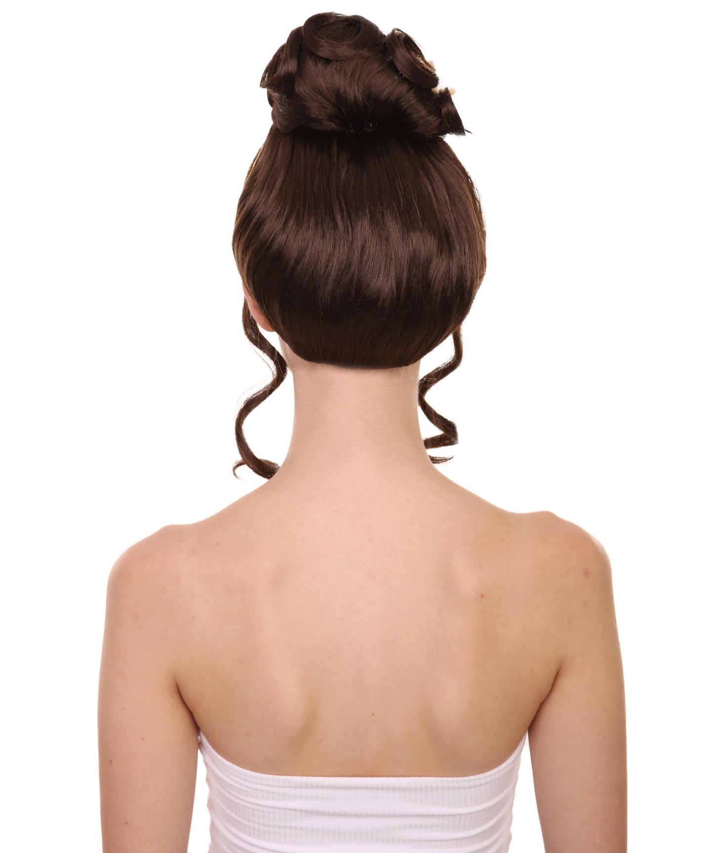 レディース ラルフ・ブレイクス・ザ・インターネット プリンセス ティアナ ブラックウィッグ H-4644 TV/映画ウィッグ プレミアム通気性キャップレスキャップ